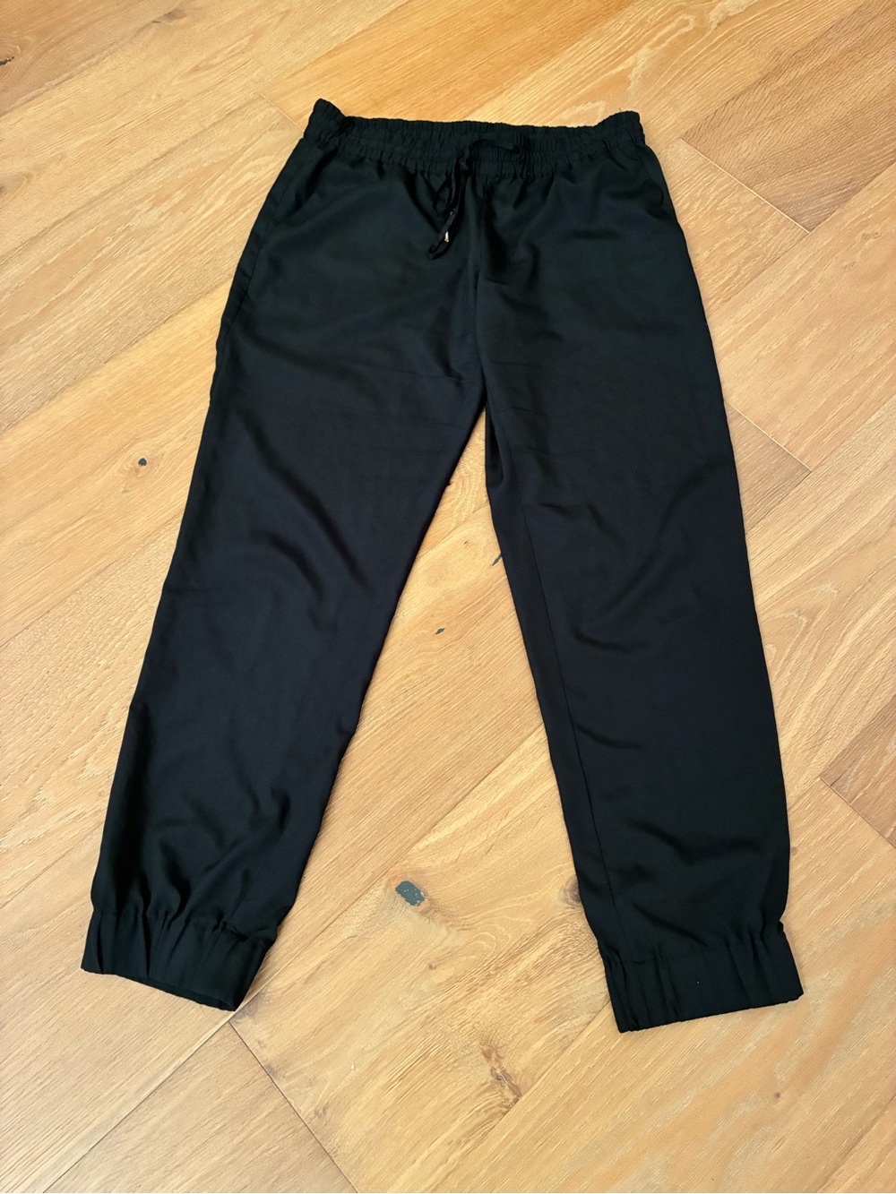 Michael Kors Black Women's Drawstring Travel Pants